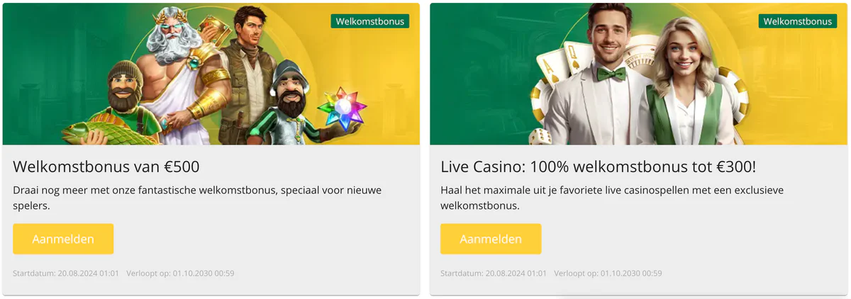 Actuele promoties en bonusaanbiedingen bij Qbet Casino
