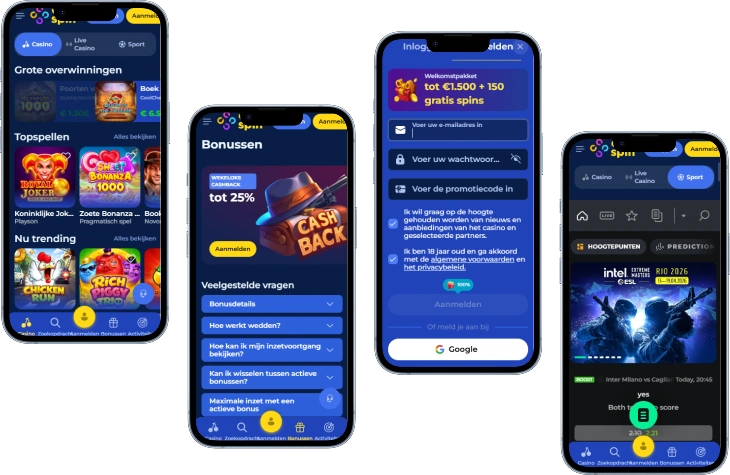 carolspin casino mobile mockup
